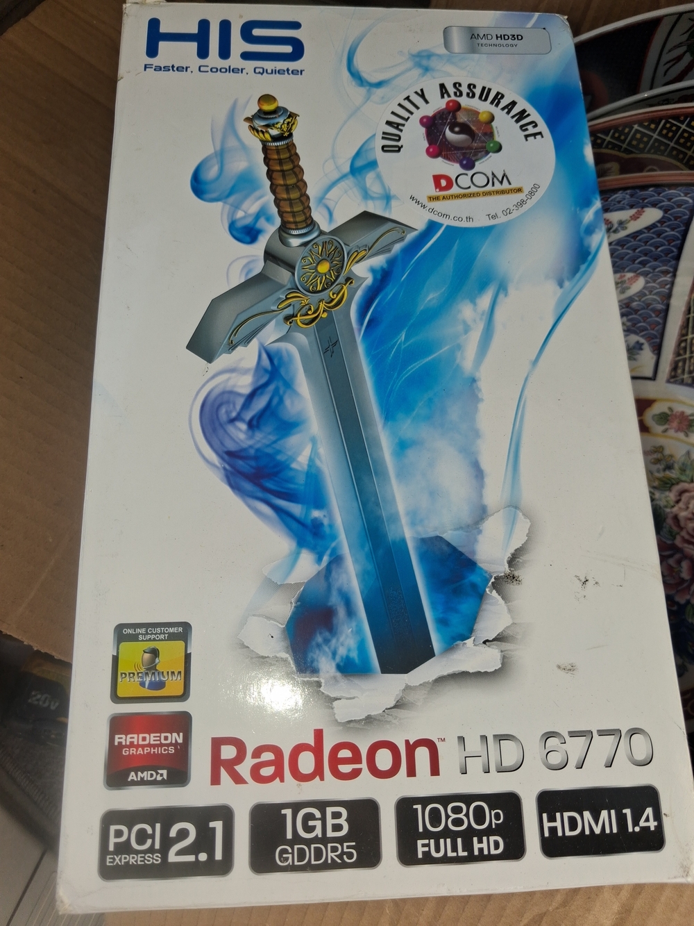 Radeon HD 6770 Graphics Card - 1GB GDDR5, HDMI 1.4 (Blue/Gray)